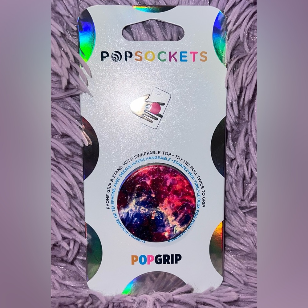 ♥️NWT Magenta Nebula Popsocket♥️